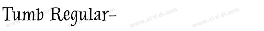 Tumb Regular字体转换